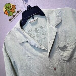 Tommy Bahama Silk Shirt Men's Short Sleeve Hula Dancers Pattern M or L no tag